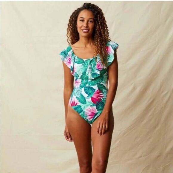 Matilda Jane Womens One Piece Swimsuit Size Medium Palm Tree In Paradise NWOT M - Picture 1 of 10